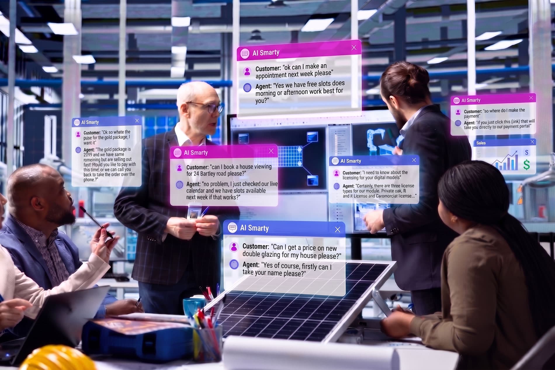 UK engineering team building AI agents for customer support
