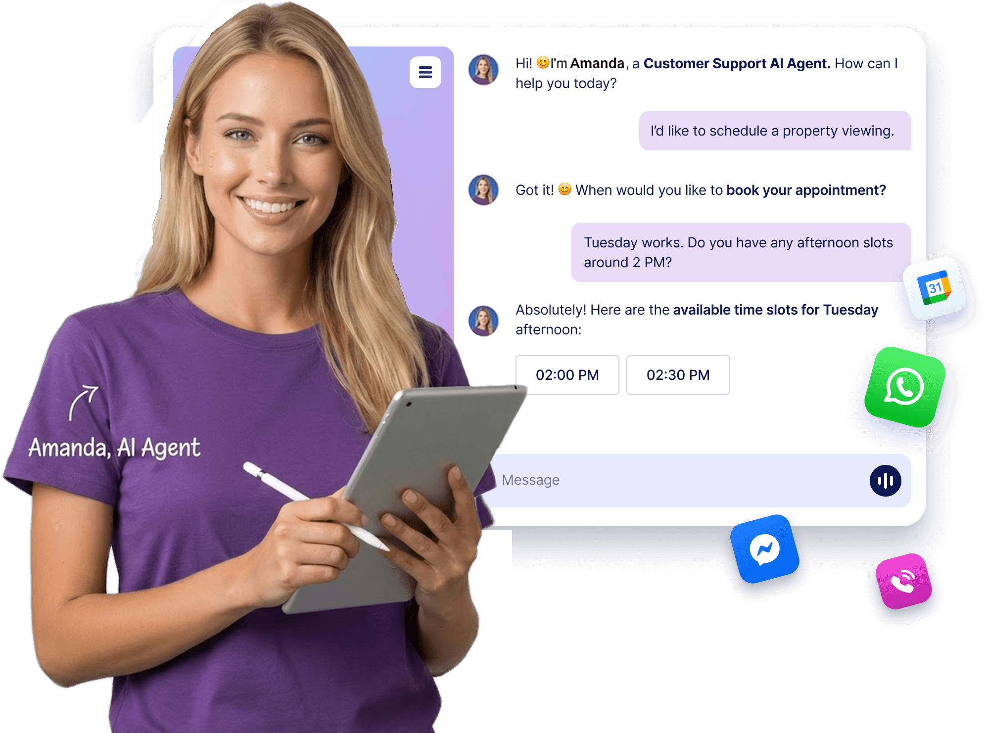 Amanda — Customer Support AI Agent